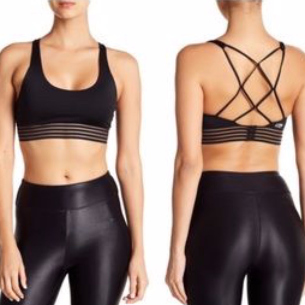 NWOT Marika Strappy Back Illusion Band Sports Bra